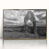 Art deco poster featuring geometric arches in gold and black on acrylic, ideal for modern art wall decor.