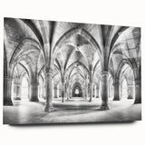 Large abstract wall art featuring a series of arches in subdued beige tones on acrylic glass.