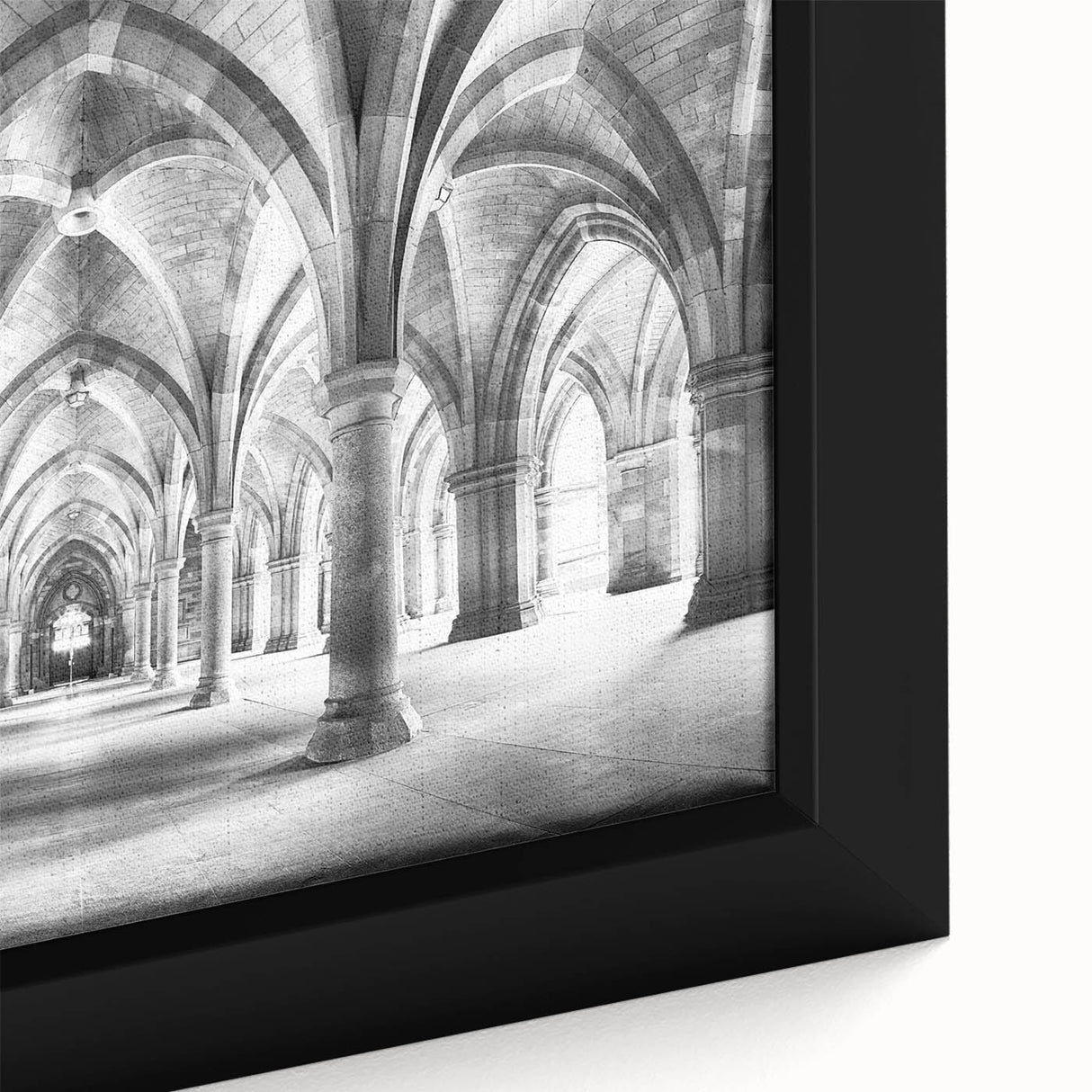 Black wall art featuring colorful, textured arches on an extra large framed canvas, ideal for living room decor.