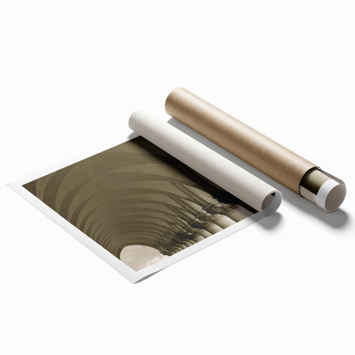 Extra large rolled print featuring a floral art design in pastel shades, ideal for classy bathroom wall art.