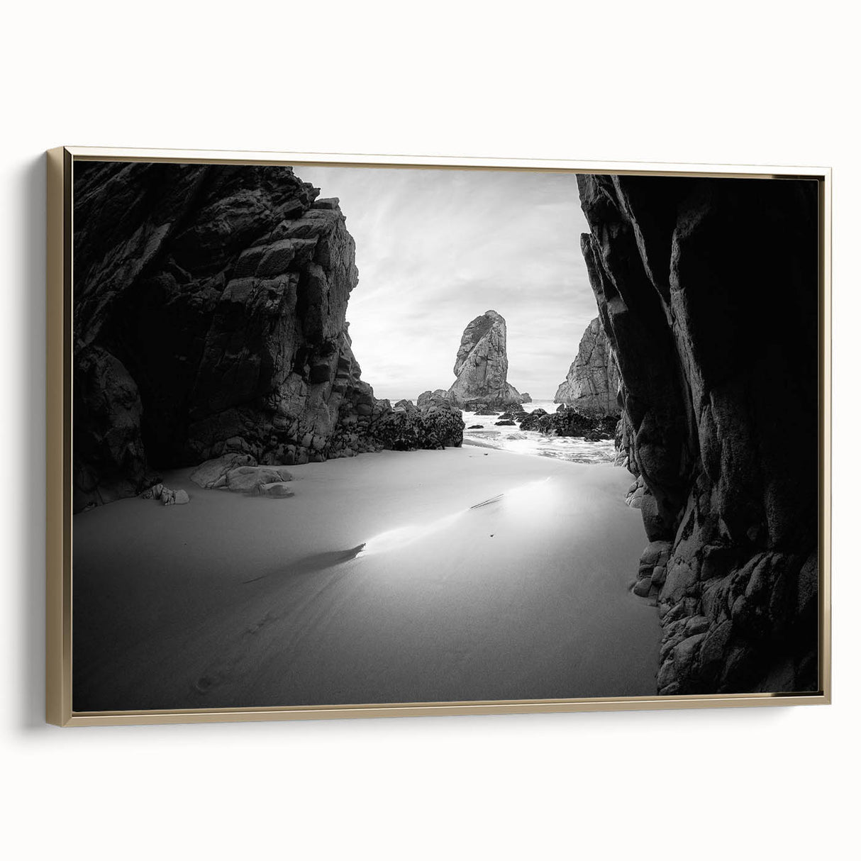 Vintage poster art featuring colorful arches in gold frames, ideal for extra large living room wall.