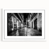 Extra large abstract art print featuring textured arch designs in muted earth tones, framed with a white mat.