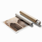 Extra large rolled print of floral art with soft pastel shades, ideal for classy bathroom or large living room wall decor.