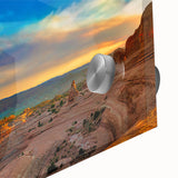 Mid-century modernist large abstract art in muted earth tones on acrylic, ideal for dining room ambiance.