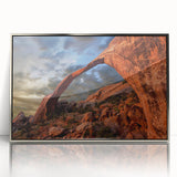 Art Deco poster featuring silver framed acrylic print with arches in a minimalist design, ideal for nursery wall art.