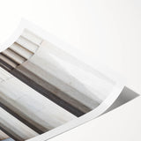 Extra large wall art featuring line art flowers on a rolled print, ideal for large living room decor.