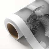Art deco poster of symmetrical architectural columns in monochrome, rolled canvas, suitable for nursery wall art.