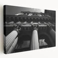 Large art print of Greco-Roman columns in muted beige tones on stretched canvas, suitable for kitchen wall art.