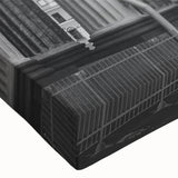 Black and white photo of classical columns on a large canvas, ideal for bedroom wall art.