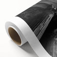 Art deco poster featuring symmetric architectural columns in muted beige and white, rolled canvas.