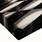 Black and white photo of classical architecture columns on stretched canvas, suitable for bedroom wall art.
