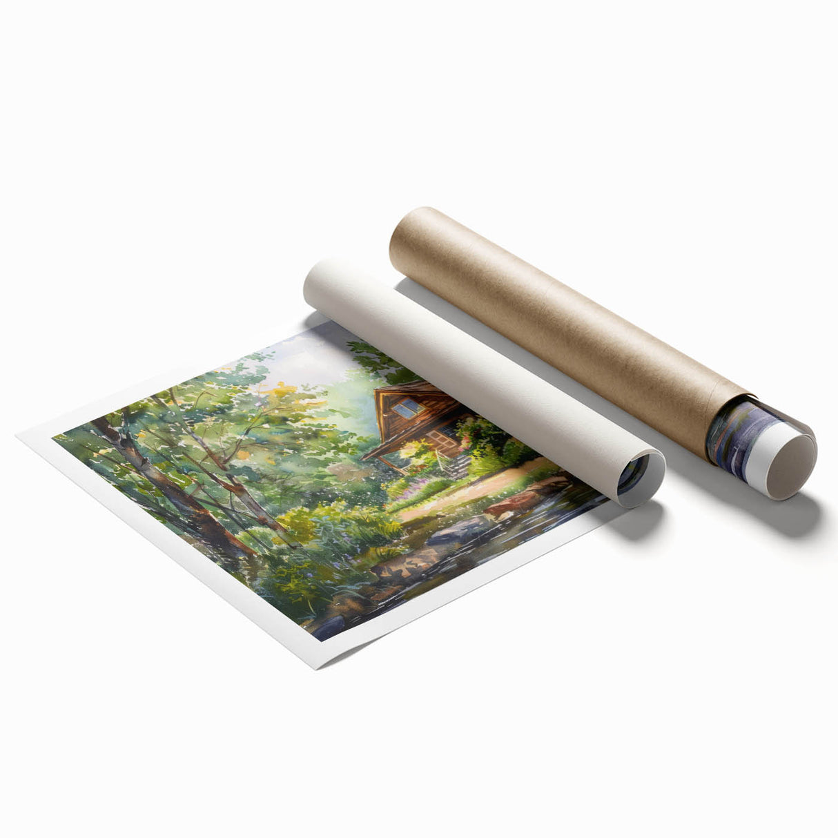 Extra large rolled print of a floral art depicting vibrant colored flowers, ideal for classy bathroom wall art.