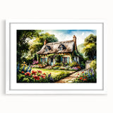 Extra large abstract art print featuring textured design in neutral tones, framed with white mat.