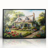 Large abstract wall art featuring mid-century modernist design in black and white tones, framed in acrylic.