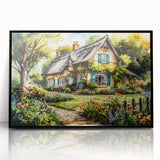 Large abstract wall art with mid-century modernist design, featuring geometric shapes in black and white, framed in acrylic.