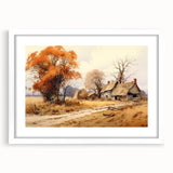 Extra large abstract art print featuring textured design in neutral tones, framed in white, ideal for living room decor.