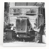 Large black and white photo of a dilapidated building on stretched canvas, suitable for kitchen wall art.