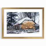 Extra large abstract art print featuring textured design in muted earth tones, framed in gold, ideal for living room decor.