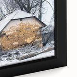 Extra large framed canvas featuring a close-up of textured, colorful art on a black backdrop, ideal for living room decor.