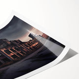 Extra large wall art featuring line art flowers in black and white on rolled canvas, suitable for large living room decor.