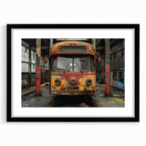 Extra large abstract art print featuring colorful, textured design on a framed black mat, ideal for living room decor.