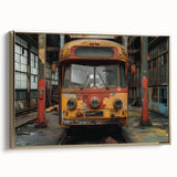 Framed canvas featuring a vintage black landscape painting, ideal for bedroom wall art.