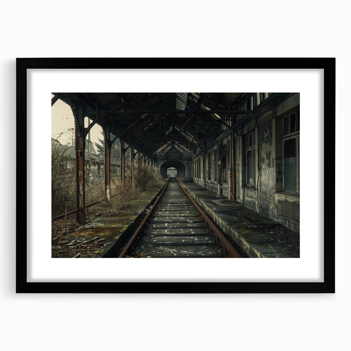 Extra large abstract art print featuring vibrant, textured colors on black framed canvas, ideal for living room decor.