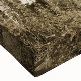 Large art of a black and white derelict building landscape, printed on stretched canvas, suitable for bedroom wall decor.