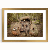 Extra large abstract art print featuring textured design in muted earth tones on a framed canvas.