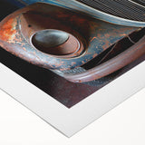Art deco poster featuring a monochrome architectural design on rolled canvas, suitable for dining room or bathroom decor.