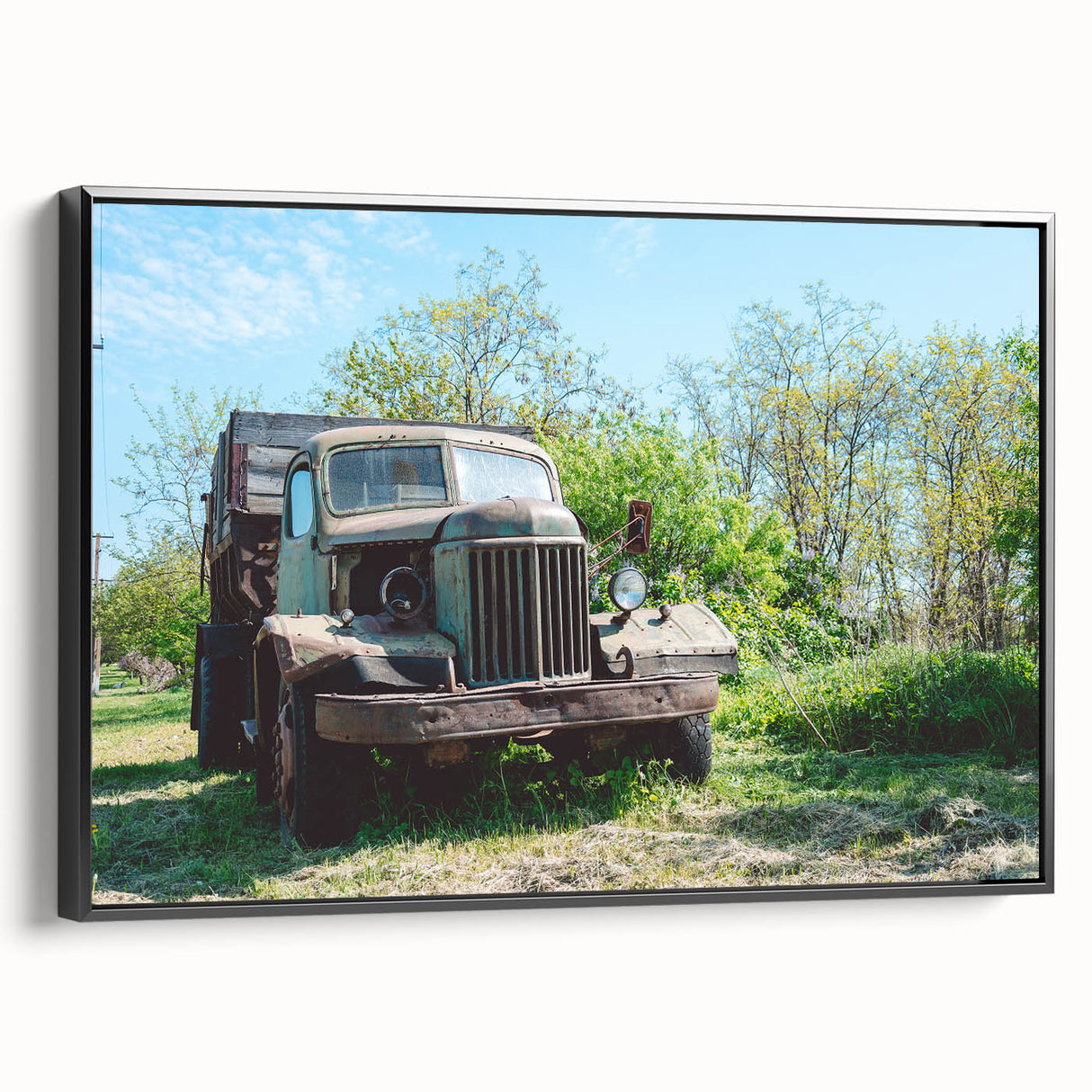 Extra large framed canvas featuring a textured, colorful abstract design on black background, ideal for living room decor.