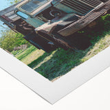 Art deco poster featuring a geometric pattern in muted gold and black on rolled canvas, suitable for dining room wall art.