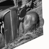 Mid-century modernist large abstract wall art in muted earth tones on acrylic glass, ideal for dining room ambiance.