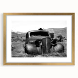 Extra large abstract art print featuring textured patterns in muted earth tones, framed in gold, ideal for living room decor.