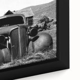 Extra large black wall art featuring a textured, colorful abstract design on framed canvas, ideal for living room decor.