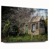 Large abstract wall art in mid-century modernist style on acrylic, featuring muted earth tones, ideal for dining room art.