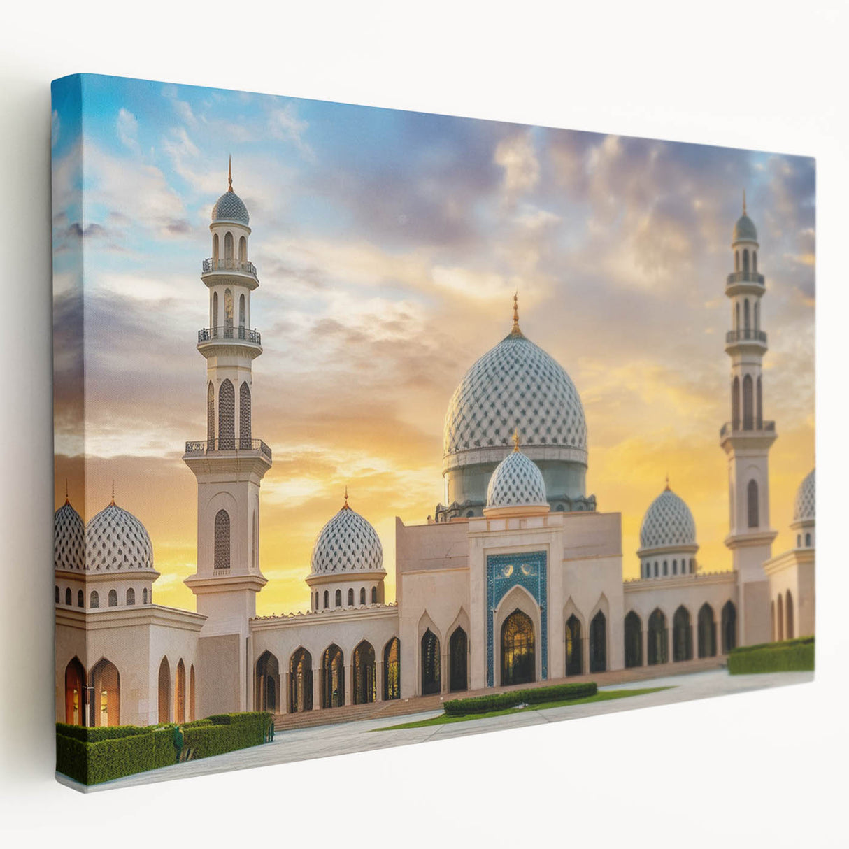 Large canvas print featuring a geometric dome architecture in neutral tones, ideal for kitchen wall art.