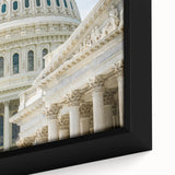 Extra large black wall art featuring colorful, textured domes on a framed canvas, ideal for living room decor.