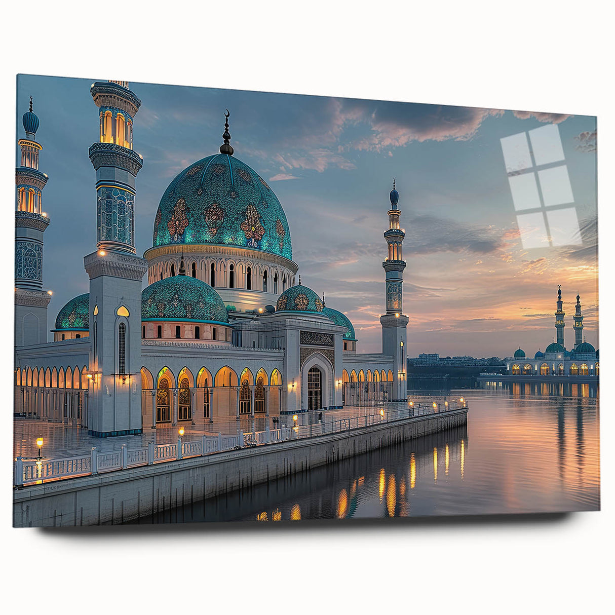Large abstract wall art featuring overlapping domes in muted earth tones on acrylic glass.