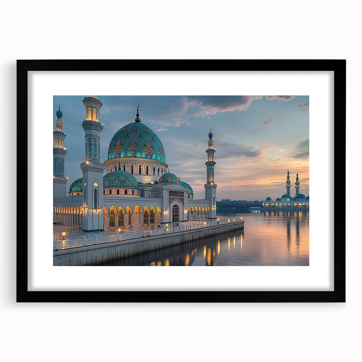 Extra large abstract art print featuring colorful, textured domes on a black framed canvas, ideal for living room decor.