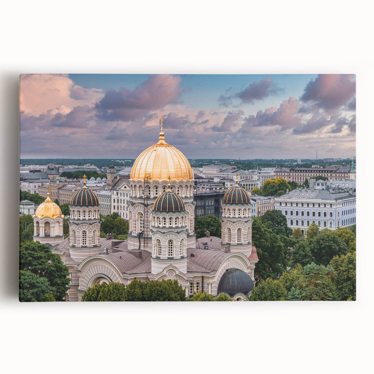 Black and white photo of architectural domes on stretched canvas, suitable as large kitchen wall art or for bedroom ambiance.
