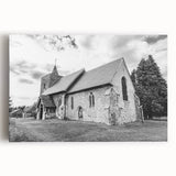 Black and white photo of architectural domes on stretched canvas, ideal for kitchen wall art.
