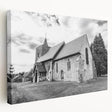 Detailed architectural domes in monochrome on large stretched canvas, suitable for kitchen wall art.