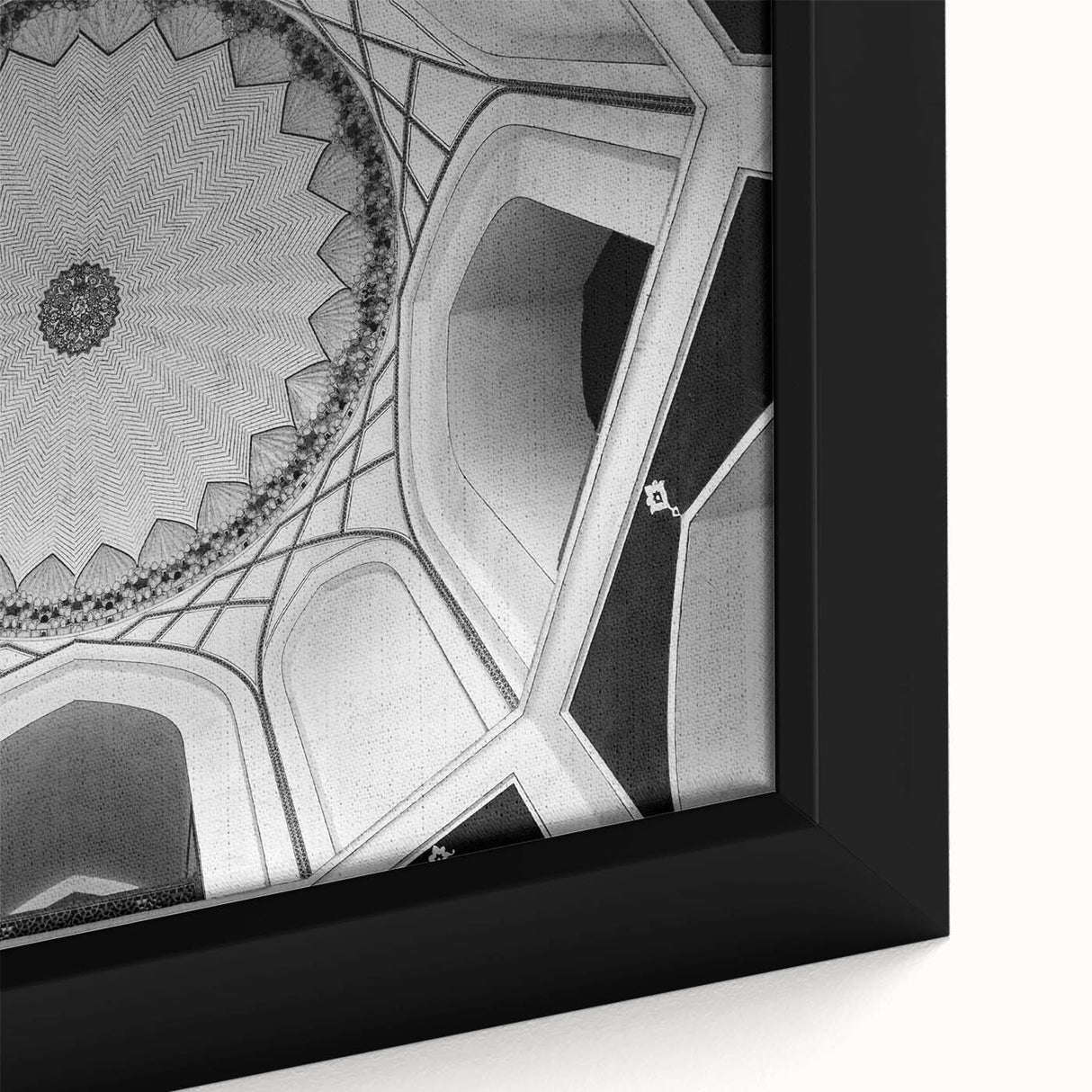 Extra large framed canvas featuring a close-up of colorful, textured domes, ideal for modern living room decor.