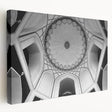 Large stretched canvas featuring a detailed architecture design with domes in monochrome tones.