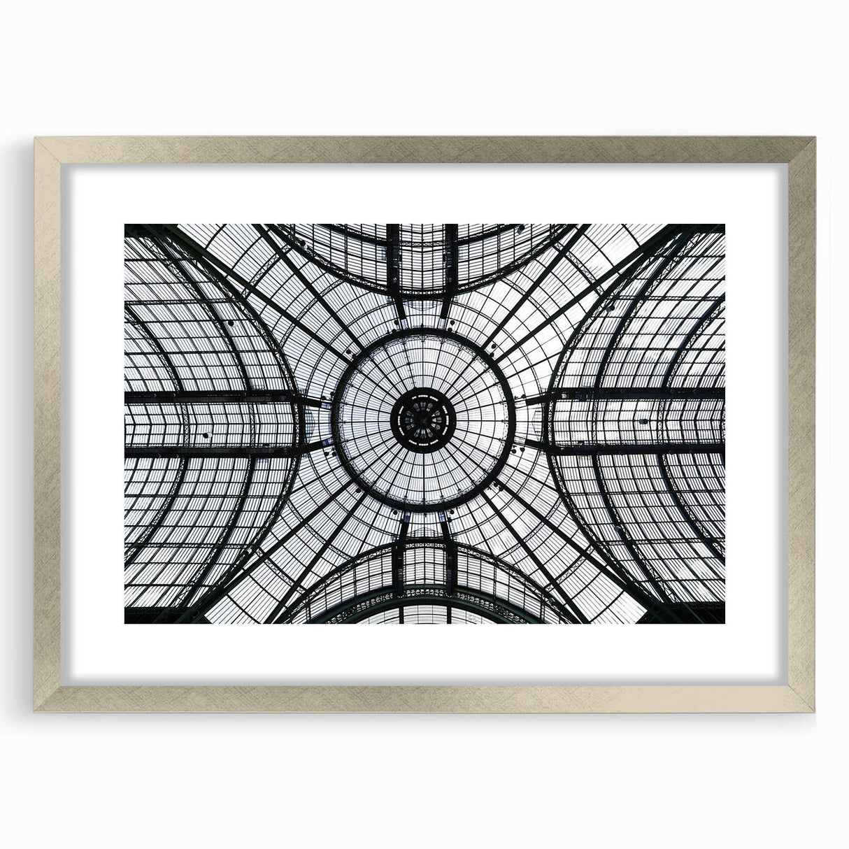 Textured art featuring abstract domes in muted gray, ideal for modern bedroom ambiance, silver-framed with mat.