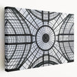 Large art print of architectural domes in muted earth tones on stretched canvas, ideal for kitchen wall decor.