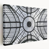 Large art print of architectural domes in muted earth tones on stretched canvas, ideal for kitchen wall decor.