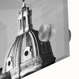 Large abstract wall art featuring mid-century modernist design with muted earth tones on acrylic glass.