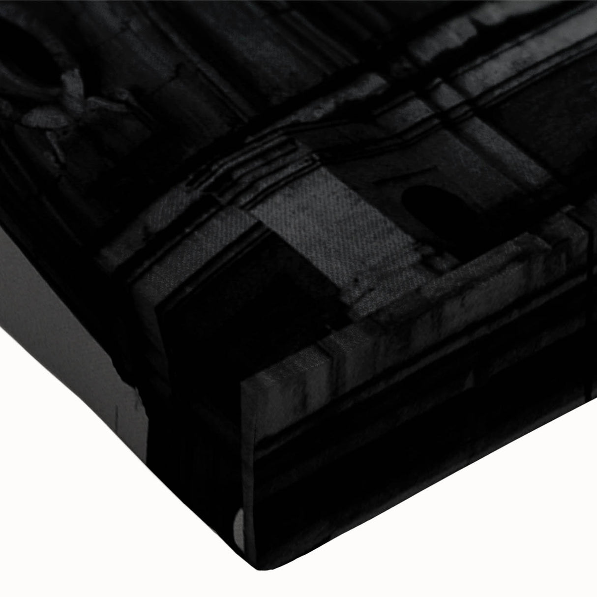Black and white large art canvas featuring a close-up of architectural domes, suitable for bedroom wall decor.